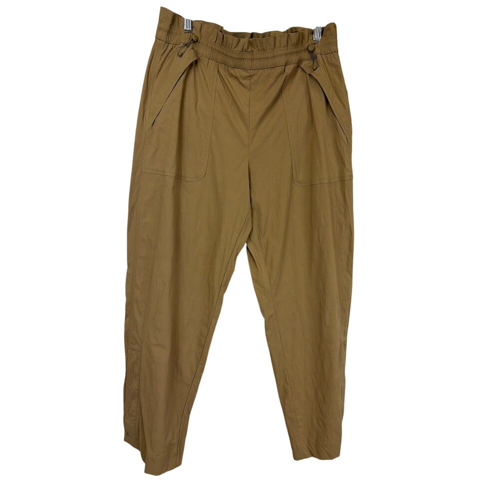 NWT Athleta Brown Bungee Waist Utility Pants Size 14